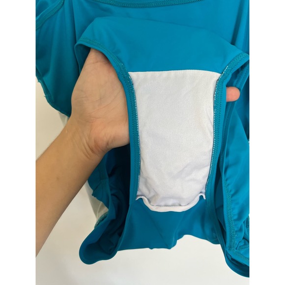 Alicia Simone Women's One Piece Swim Suit Bathing Suit Blue Modest size 16 - Picture 8 of 9